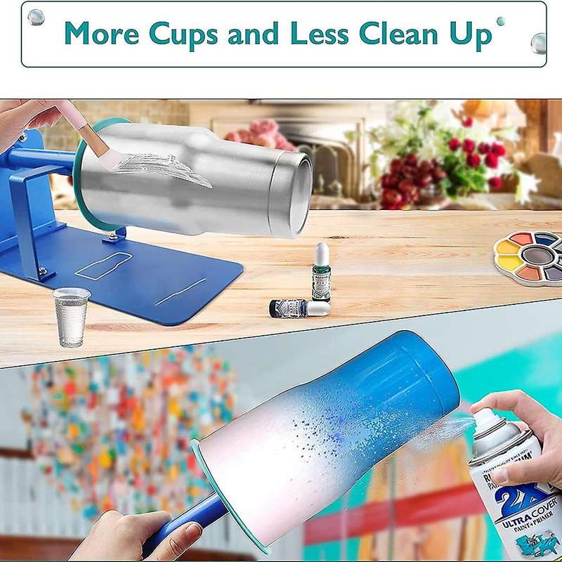 4 Pcs Epoxy Mixer Attachment Bundle with 10pcs Tumbler Shields