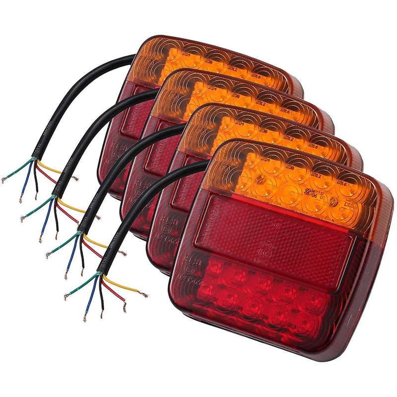 4pcs 12v Trailer Led Tail Light Universal for Trailer Truck Caravan