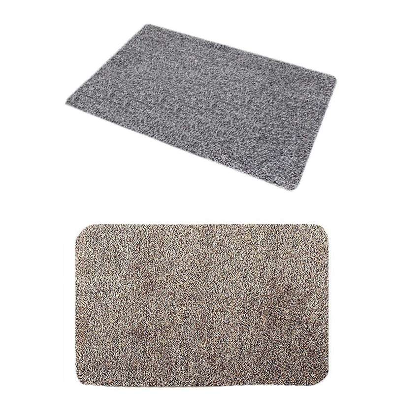 Indoor Super Absorbs Doormat Latex Backing Non Slip Door Mat,gray