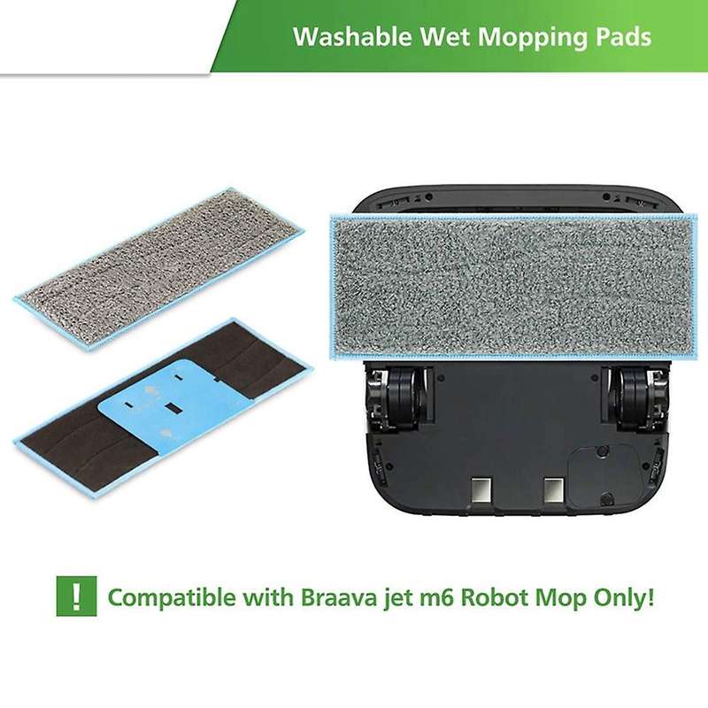 16pcs Cleaning Cloth for Irobot Braava Jet M6 (6110) Wi-fi Robot Mop