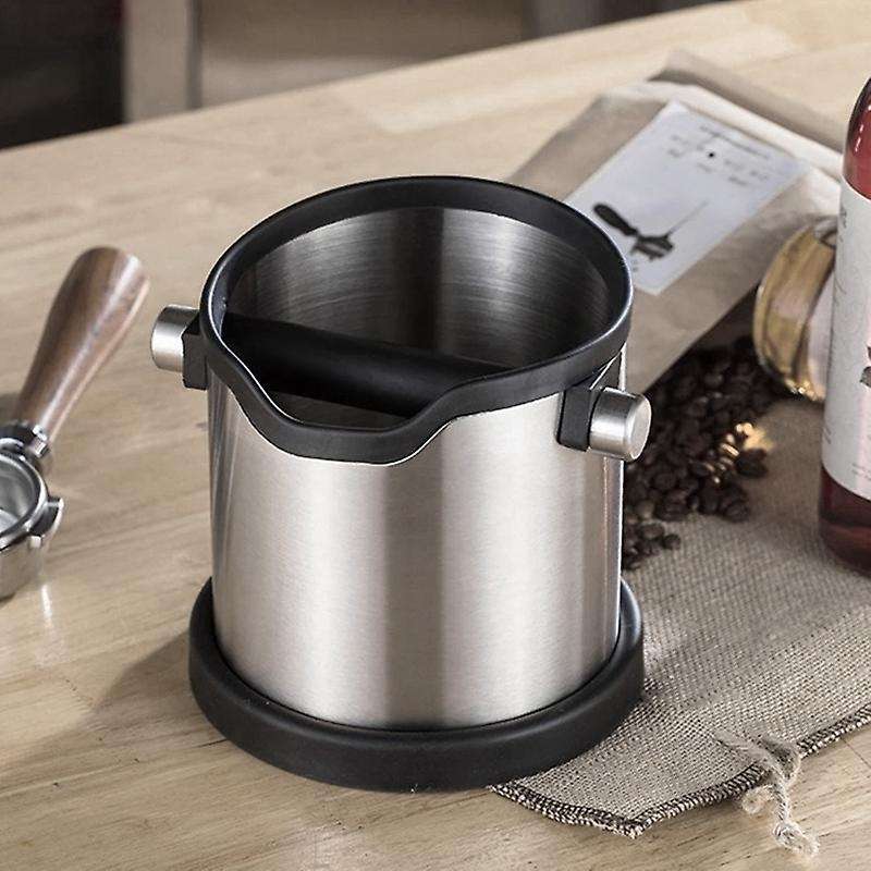 Espresso Grind Container Stainless Steel Coffee Knock Box Anti Slip B