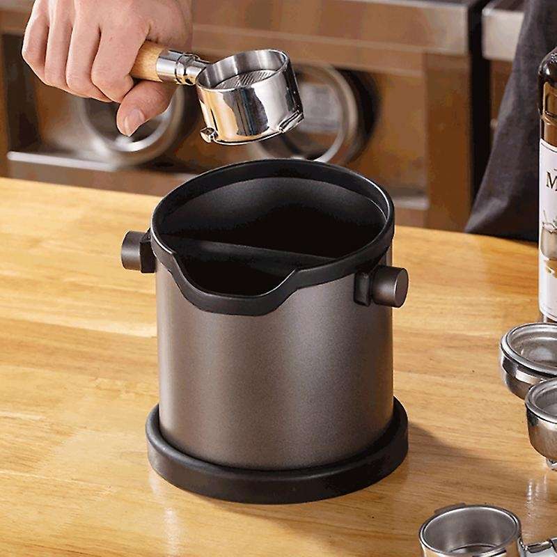 Espresso Grind Container Stainless Steel Coffee Knock Box Anti Slip B