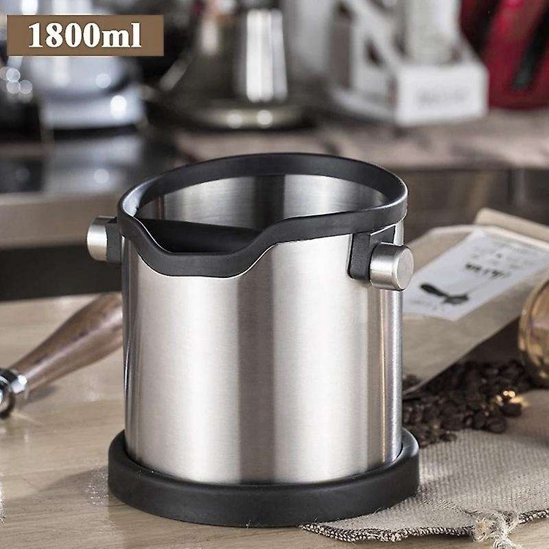 Espresso Grind Container Stainless Steel Coffee Knock Box Anti Slip B