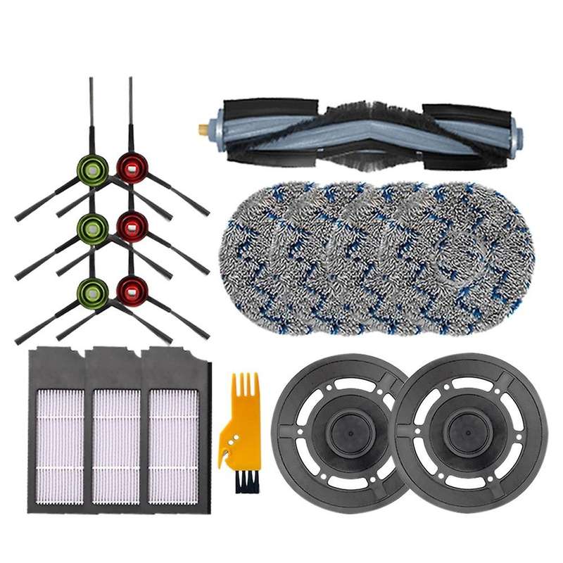 17pcs Replacement Parts for Ecovacs Filter Main Side Brush Mop Cloth