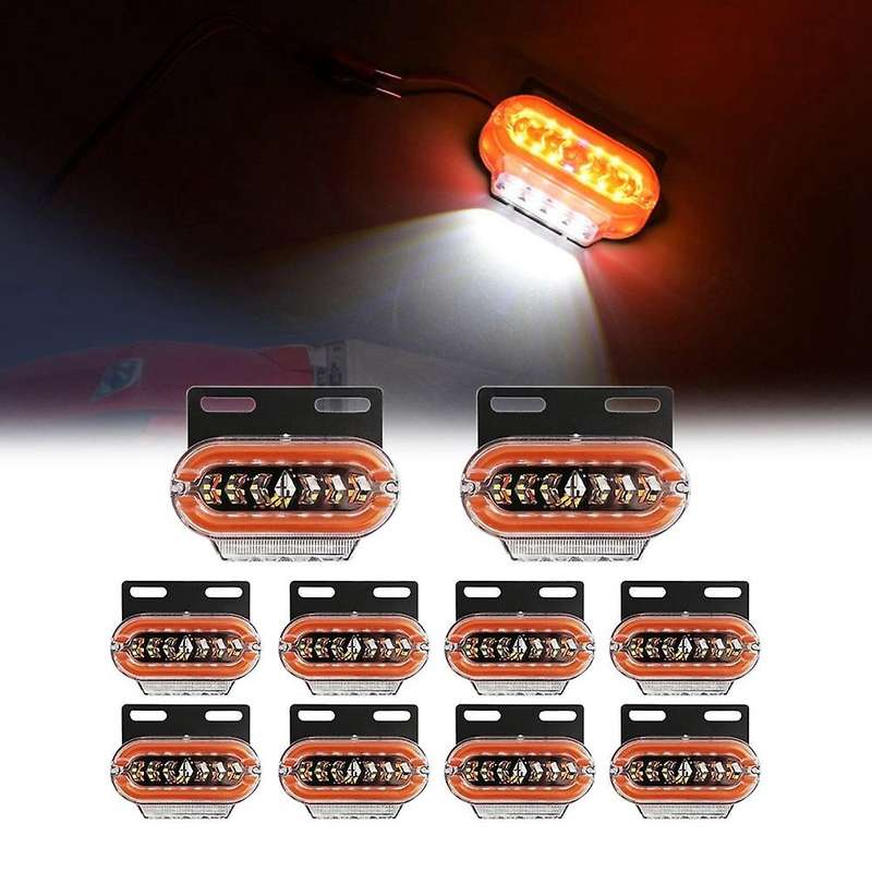 10 Pcs Led Trailer Lights 24v Side Marker Lights Truck Light