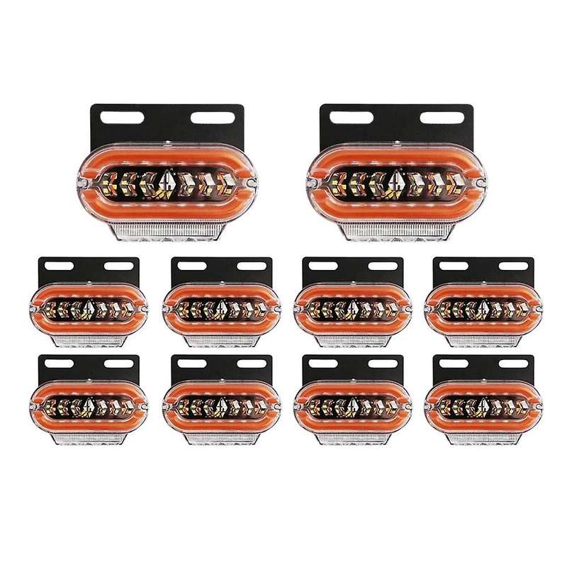 10 Pcs Led Trailer Lights 24v Side Marker Lights Truck Light