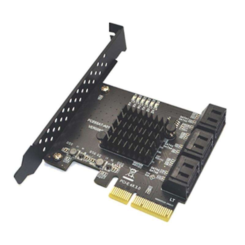 Sata Pci E Adapter 6 Ports Sata 3.0 to Pci Express X4 Expansion Card