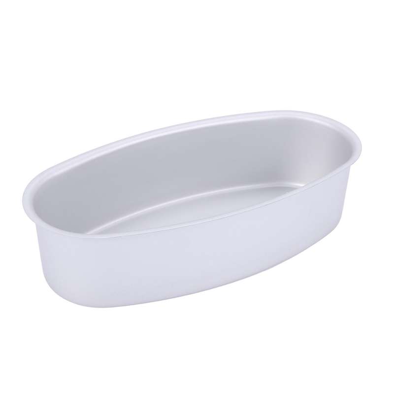 8pcs Oval Cheesecake Pan Meatloaf Bread Mold Non-stick Aluminum