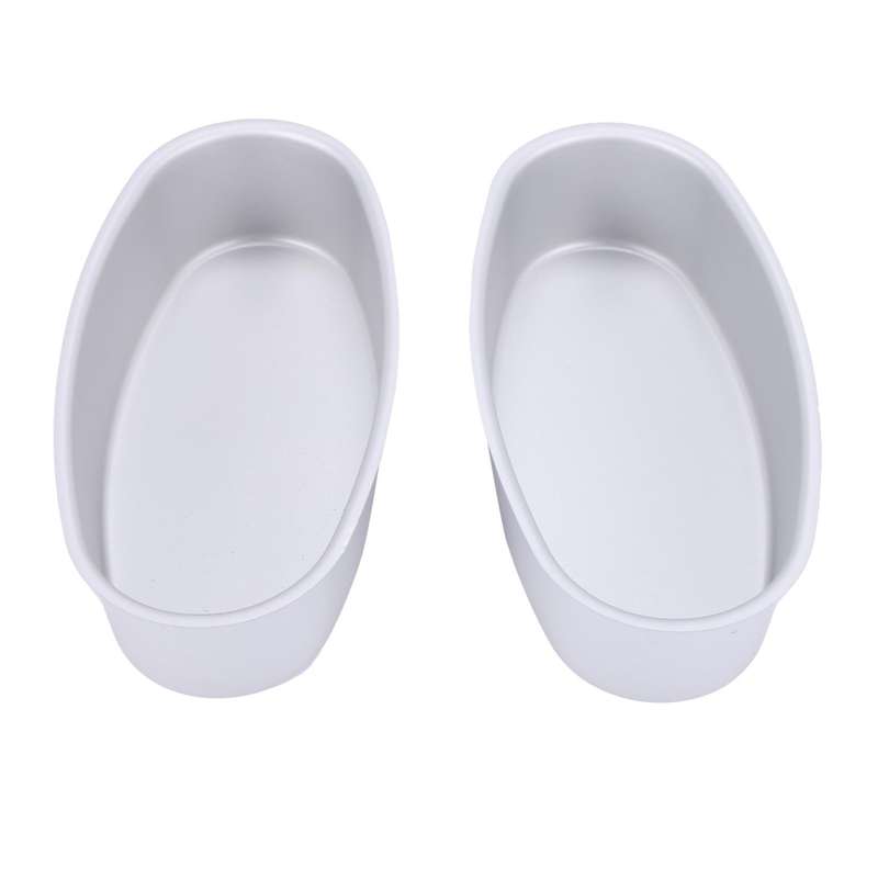 8pcs Oval Cheesecake Pan Meatloaf Bread Mold Non-stick Aluminum