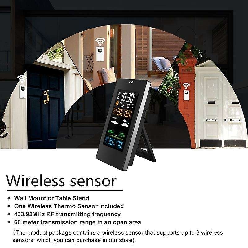 Wireless Weather Station, Digital Forecast Indoor Outdoor Thermometer
