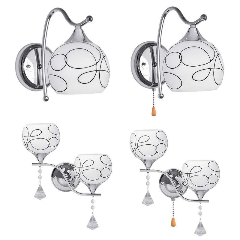 2x Modern Led Crystal Wall Light Lamp,one Head with Switch