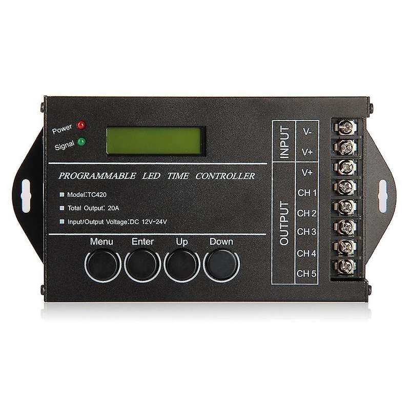 20a Programmable Timer Controller Dc12-24v for Led Rgb / Monochromatic Stripes