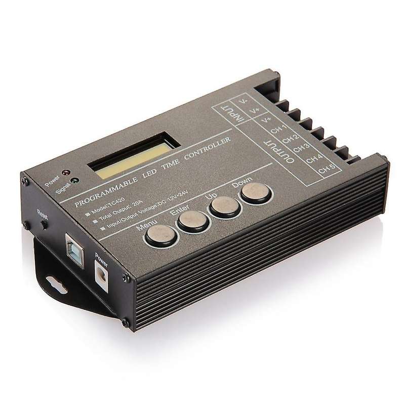 20a Programmable Timer Controller Dc12-24v for Led Rgb / Monochromatic Stripes