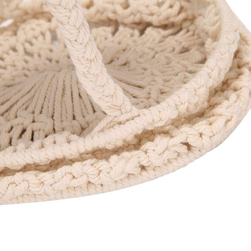 3 Tier Hanging Fruit Basket Bohemia Handmade Cotton Rope Woven Basket