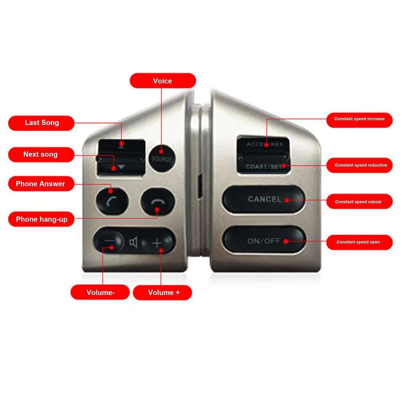 Car Steering Wheel Control Buttons for Nissan Livina Tiida Sylphy