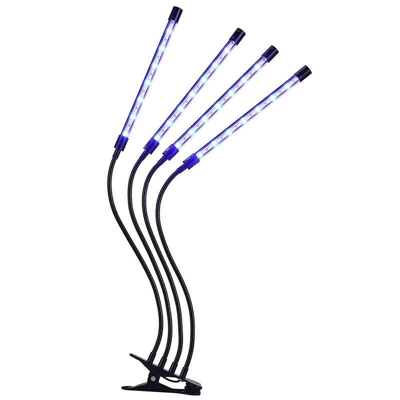 Led Clip Plant Grow Light, with Timer, for Succulents Growth Us Plug