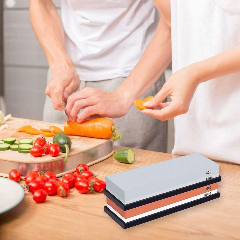 Complete Knife Sharpening Stone Set 400/1000 Grit Water Stone