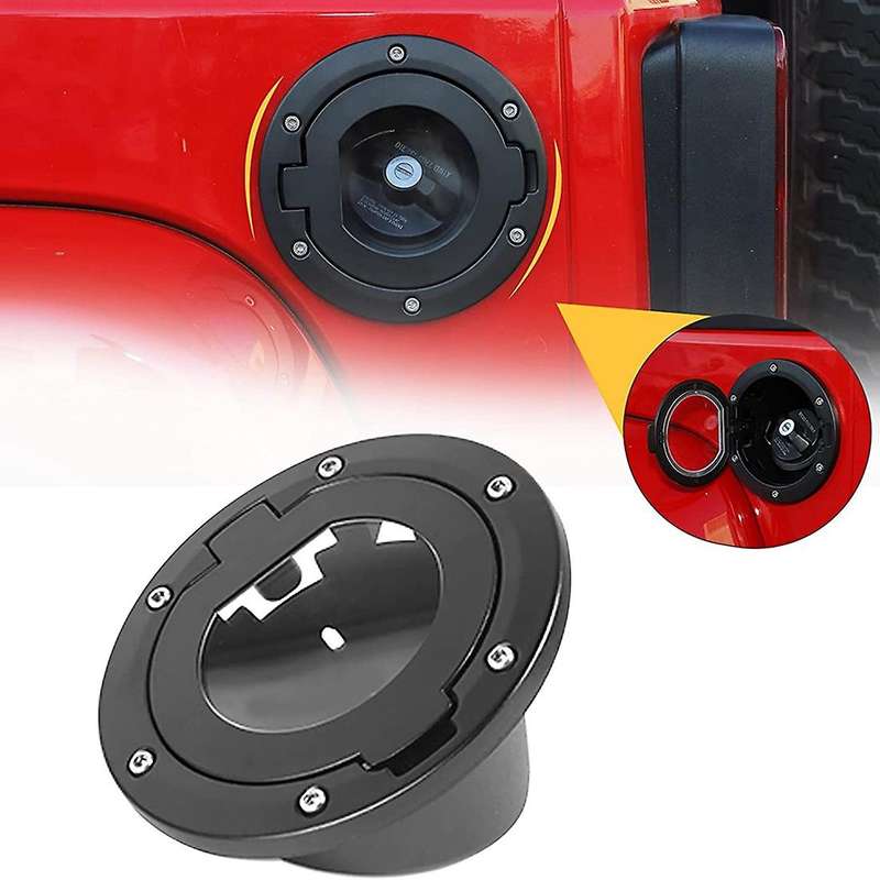 Gas Tank Cap Cover for Jeep Wrangler Jk & Unlimited 2 Door 4 Door
