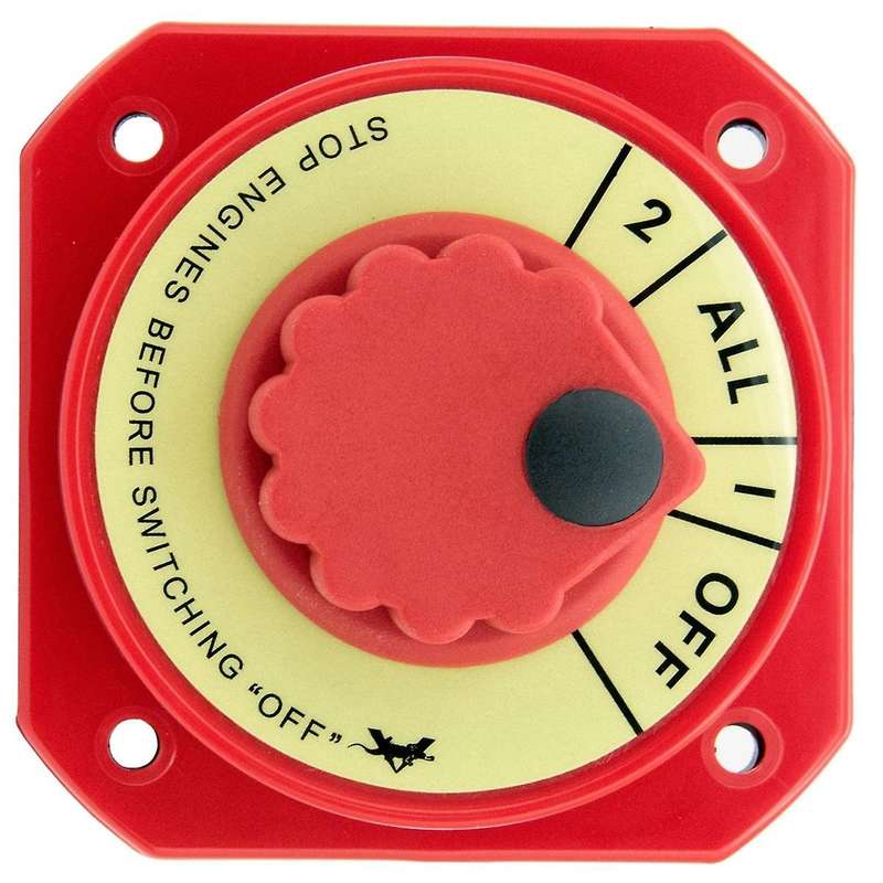 Marine Battery Switches with Alternator Field Disconnect,1-2-off-all