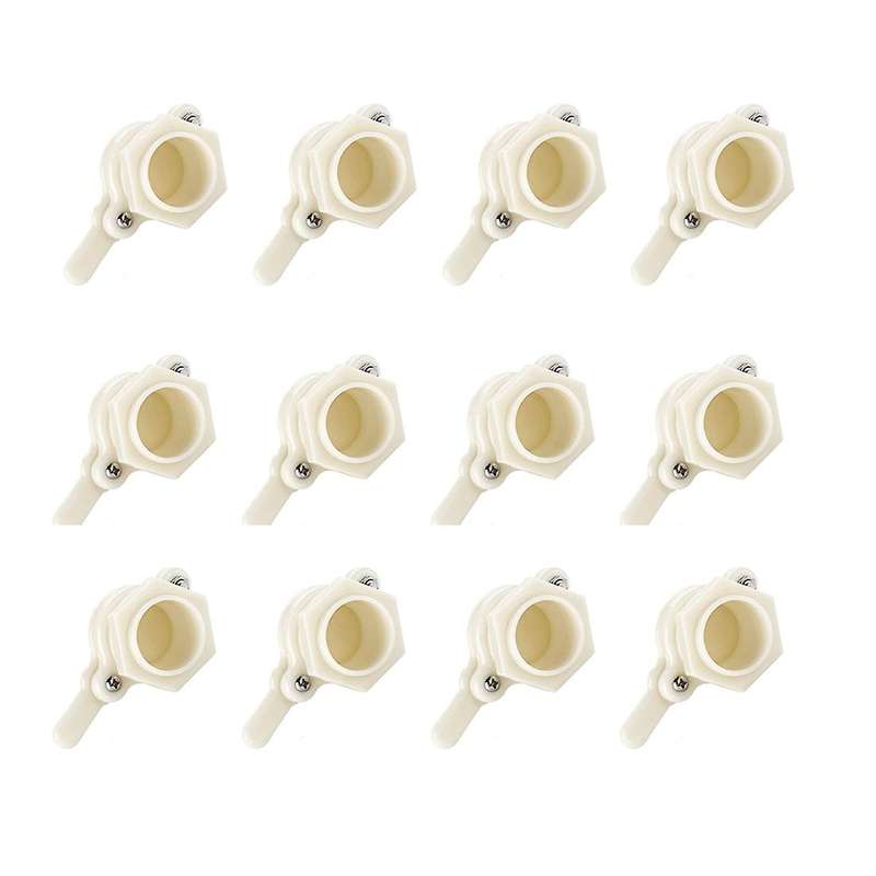 12 Pcs Nylon Heavy Duty Honey Gate Valve with Wing Nut Bee Hive Tool