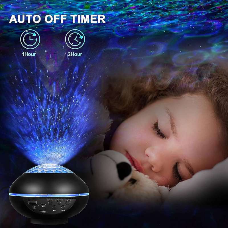 Led Starry Sky Projector,with Battery Color Changing Music Player