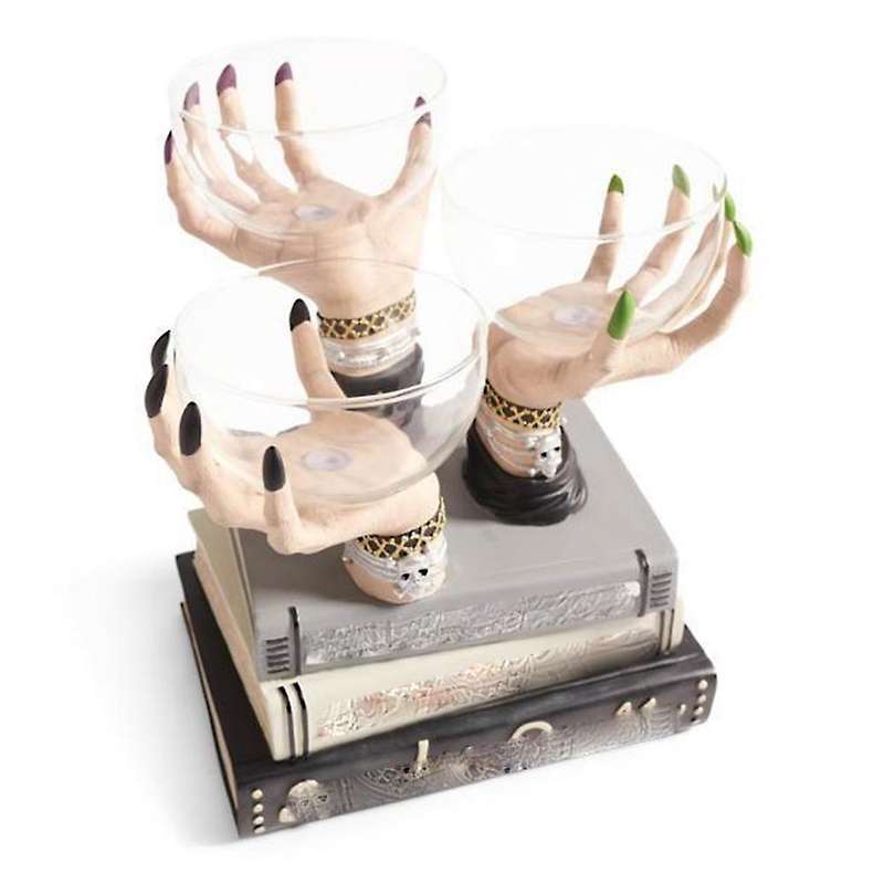 Halloween Decor Skeleton Hand Candlestick Holder (combination)