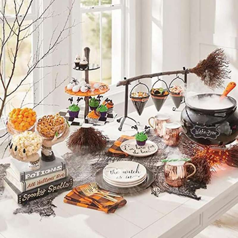 Halloween Decor Skeleton Hand Candlestick Holder (combination)