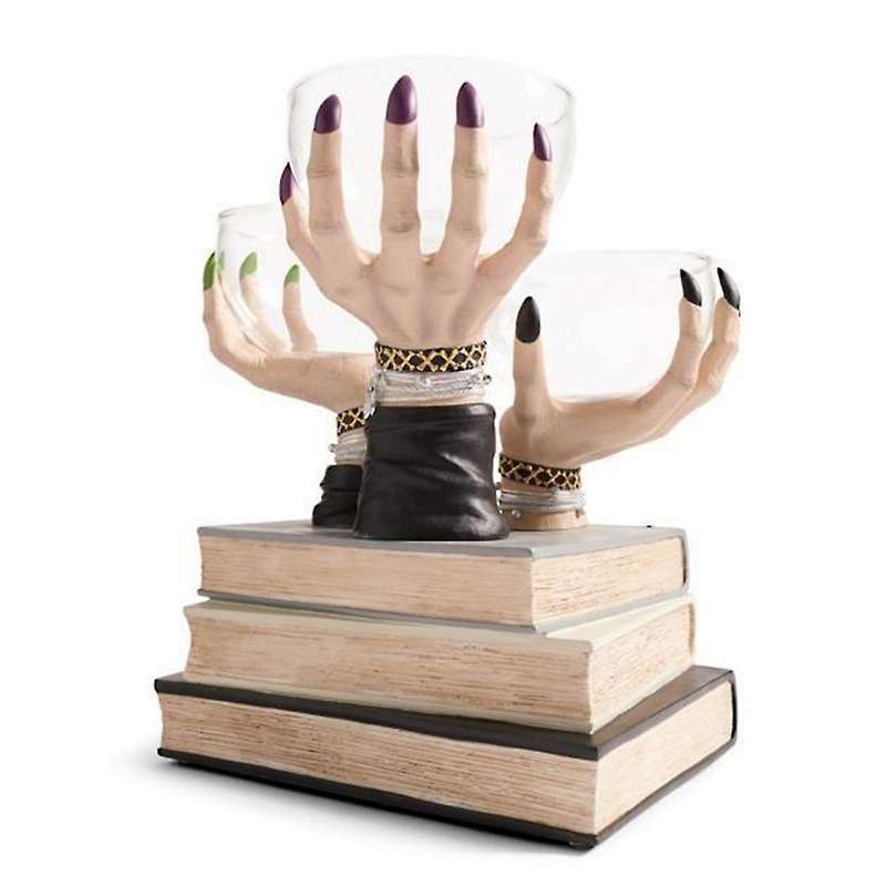 Halloween Decor Skeleton Hand Candlestick Holder (combination)