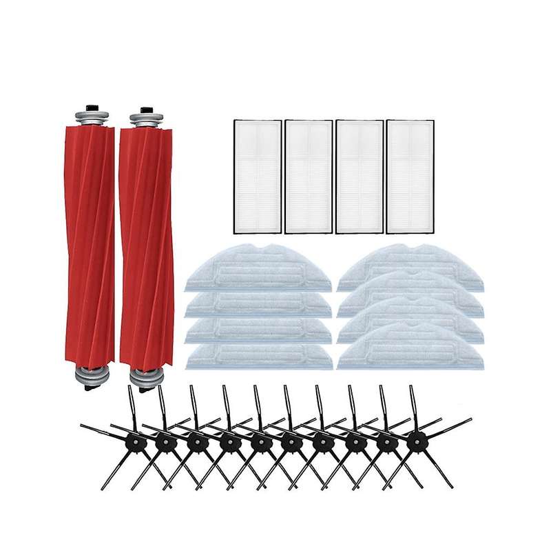 Hepa Filter Mopping Cloths Side Brush Kit for Xiaomi Roborock S7 T7s