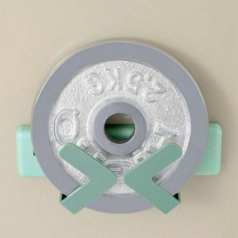 3 Pcs/set Pot Lid Holder Wall-mounted Hanging Storage Rack Green