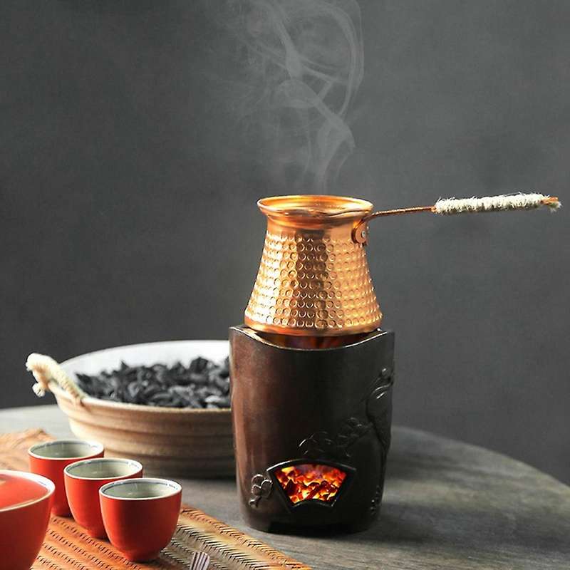 2x Turkish Coffee Pot Coffee Maker Moka Pot 3 Person 200 Ml Copper