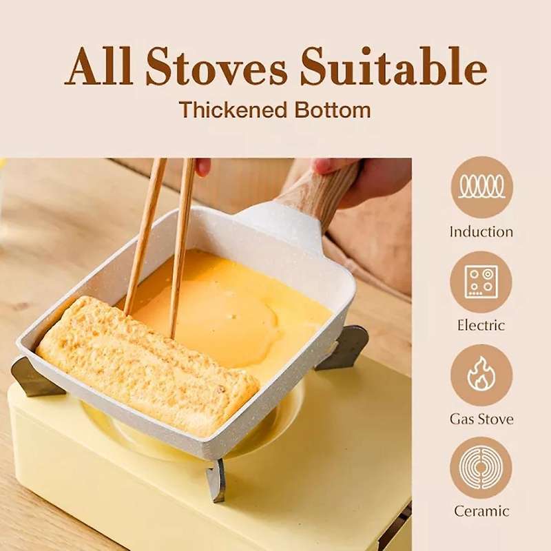 Non Stick Tamagoyaki Pan Square Pan Japanese Style Omelet Pot