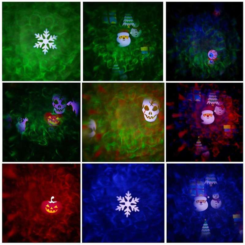Double-tube Projection, Christmas and Halloween Lights, Au Plug