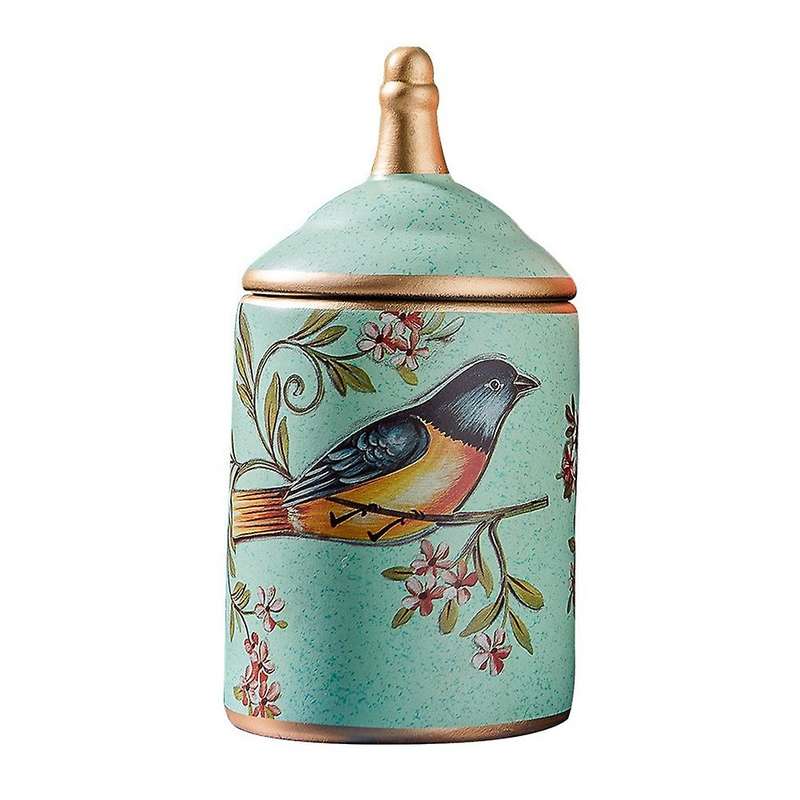 Ceramic Tea Caddy Kitchen Canister Jars Storage Bottles Retro-c