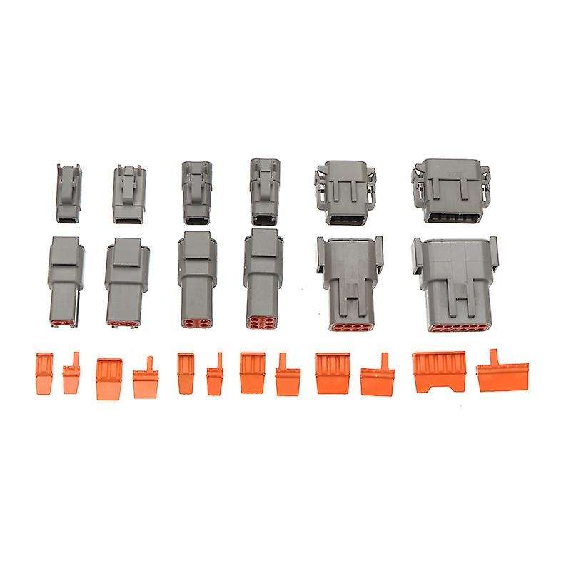 202pcs Dtm Waterproof Wire Connector Kit Dtm06-2/3/4/6/8/12s Plug