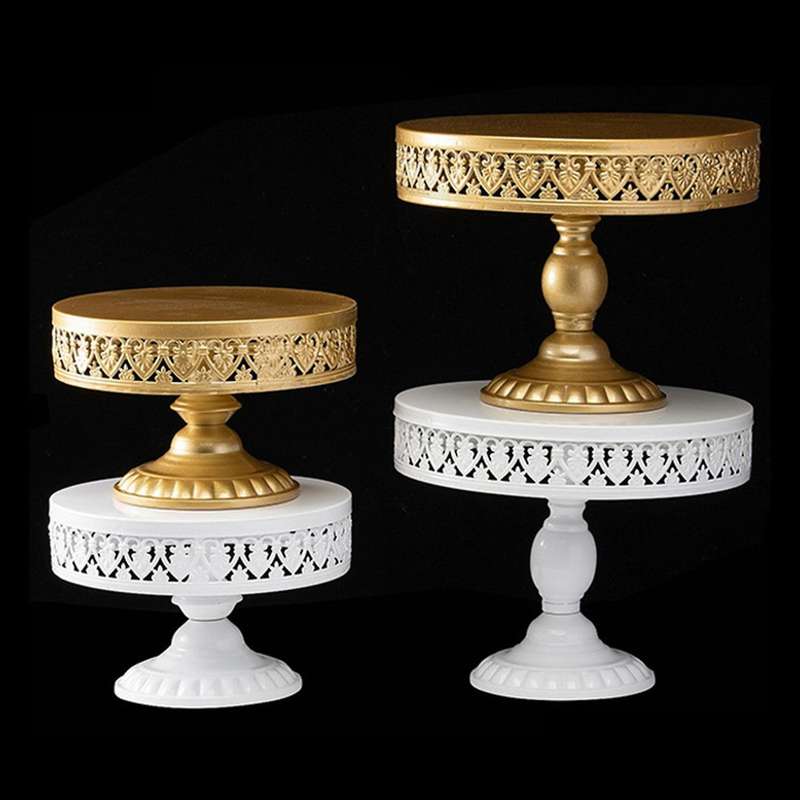 Cake Rack Golden Props Tableware Plate Wedding Party Serving Tray S
