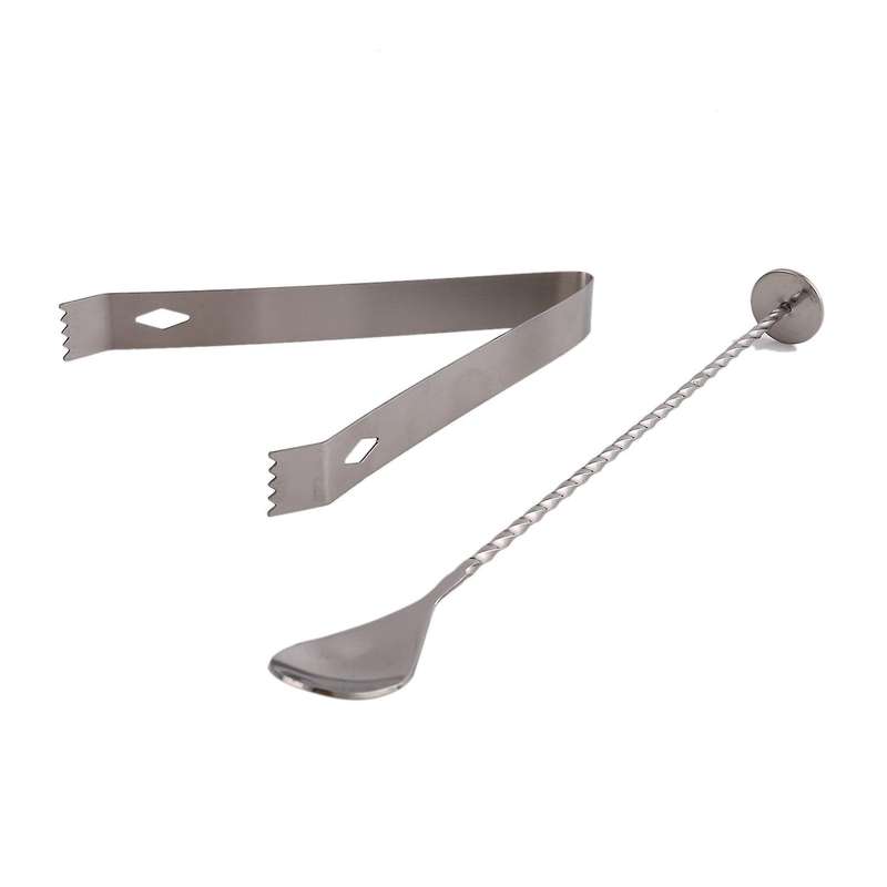 12pcs Stainless Steel Cocktail Shaker Set Bartenders Roll Up Kit Bag