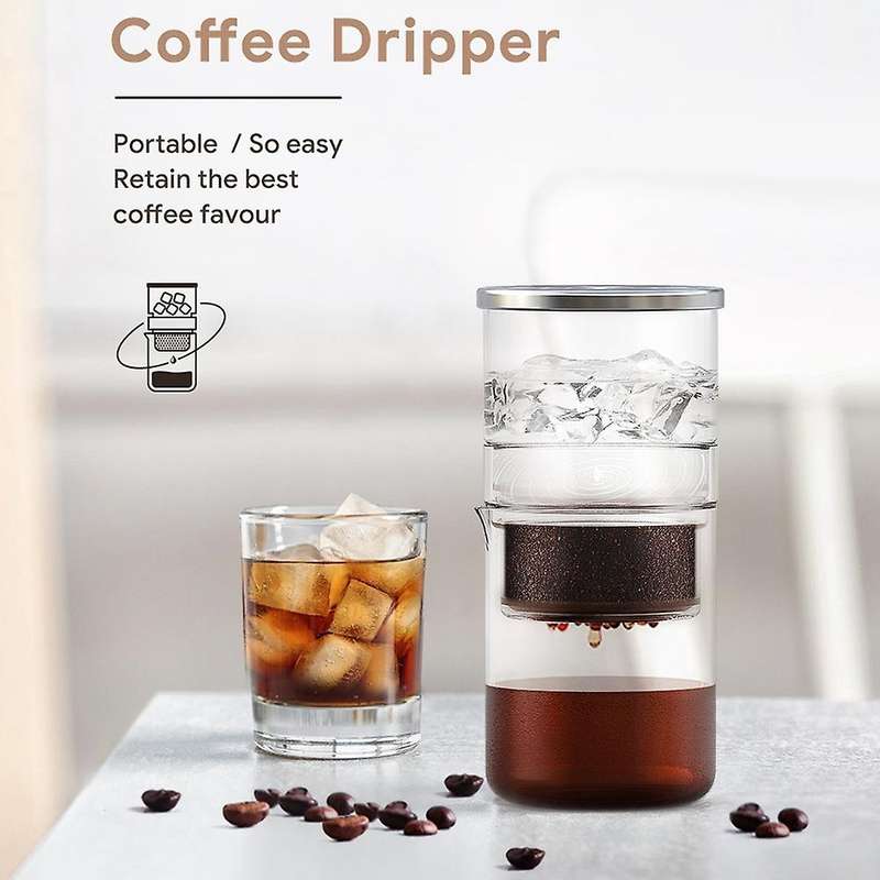 Cold Brew Coffee Maker Ice Dripper Coffee Pot Small Slow Drip Brewer