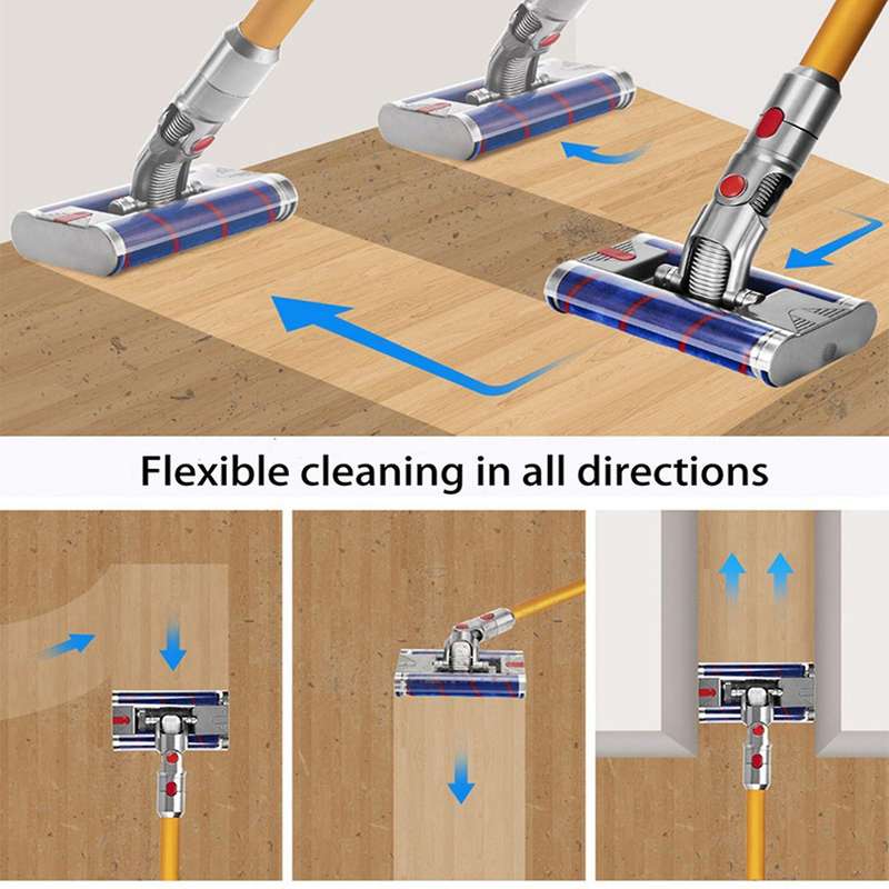 Double Roller Head Quick Release Electric Floor Head for Dyson V15