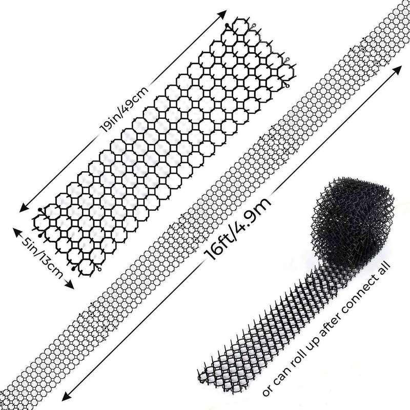 20pcs Cat Scat Spike Mats - Anti Digging Flexible Safe Pad 49cmx13cm