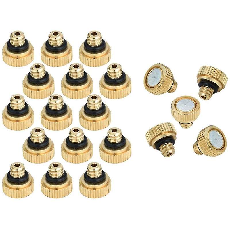 20pcs Brass Misting Nozzles 0.012 Inch(0.3 Mm) Water Spray Nozzle