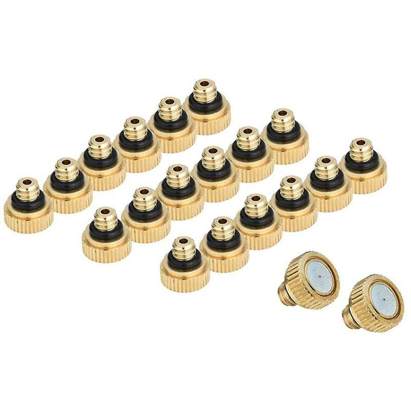 20pcs Brass Misting Nozzles 0.012 Inch(0.3 Mm) Water Spray Nozzle