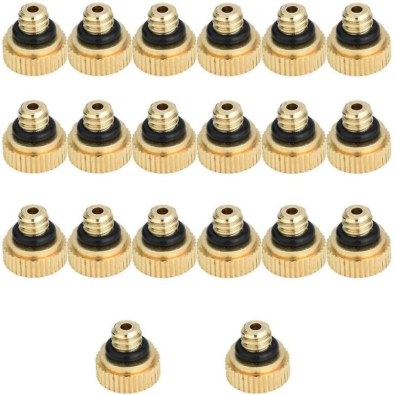 20pcs Brass Misting Nozzles 0.012 Inch(0.3 Mm) Water Spray Nozzle