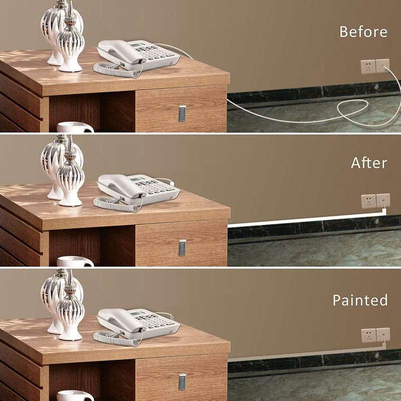 One-cord Channel Cable Concealer - Wall Cable Management System