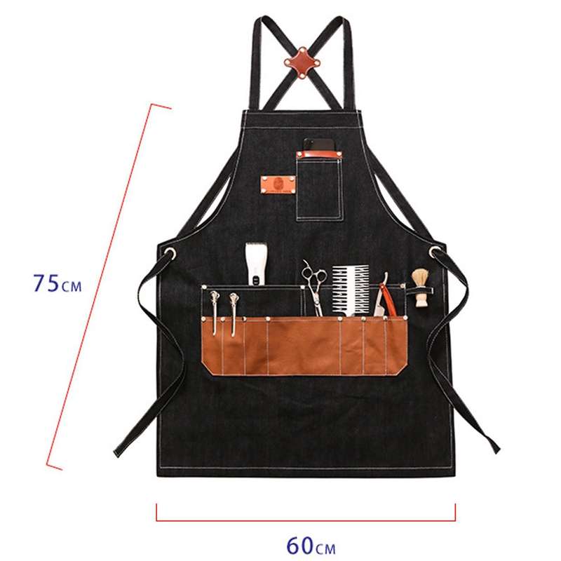 Apron Work Denim Work Clothes Hair Stylist Perm Dyer Hairdressing