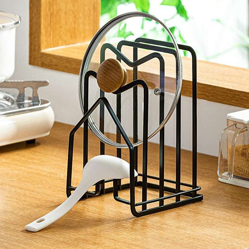 2pcs Cutting Board Rack Chopping Board Organizer Stand Flat Steel