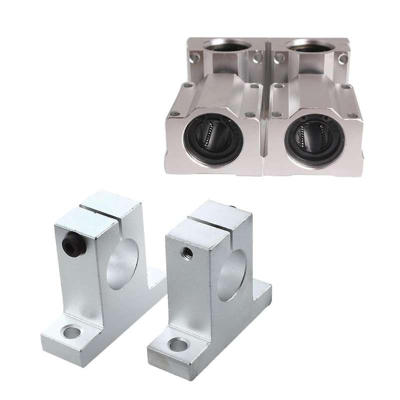 4pcs 20mm Aluminium Shaft Support Pillow Block