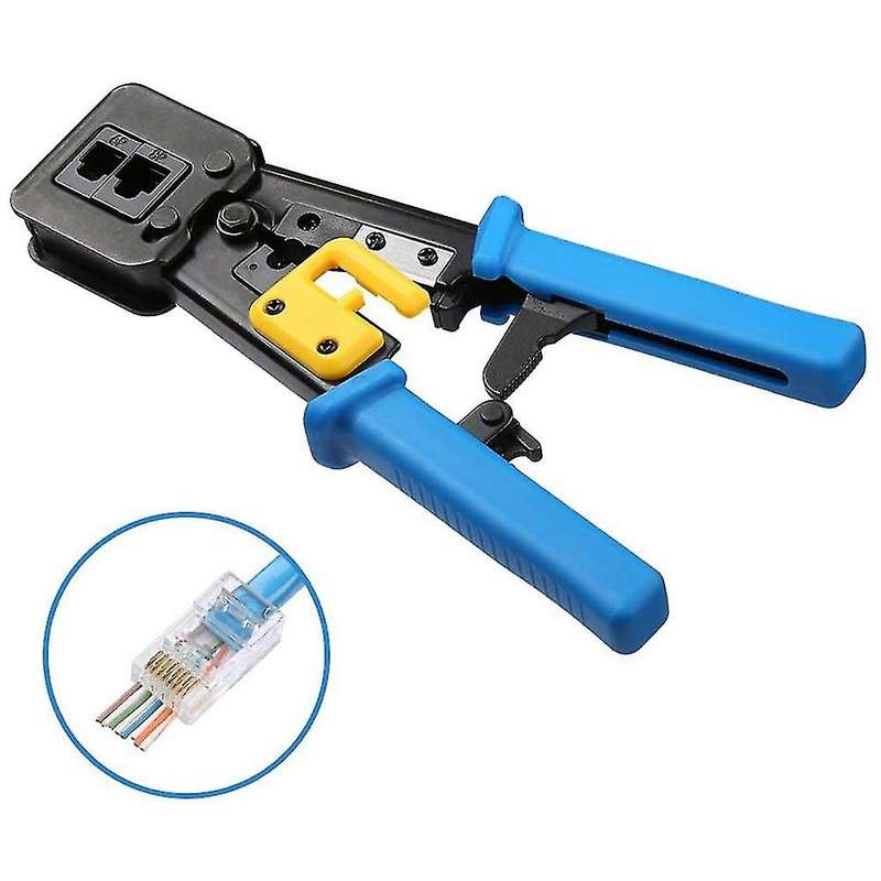 Crimp Tool Kit Network Cable Tester and Crimper for Rj45/rj12 Regular