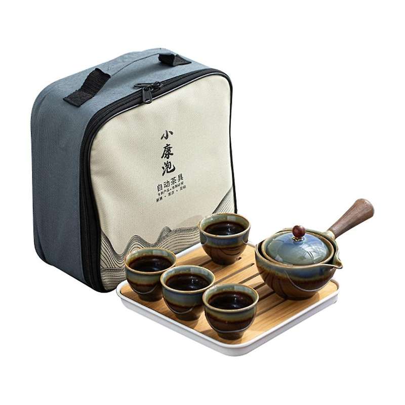 Porcelain Chinese Gongfu Tea Set Portable Teapot Set with 360 B