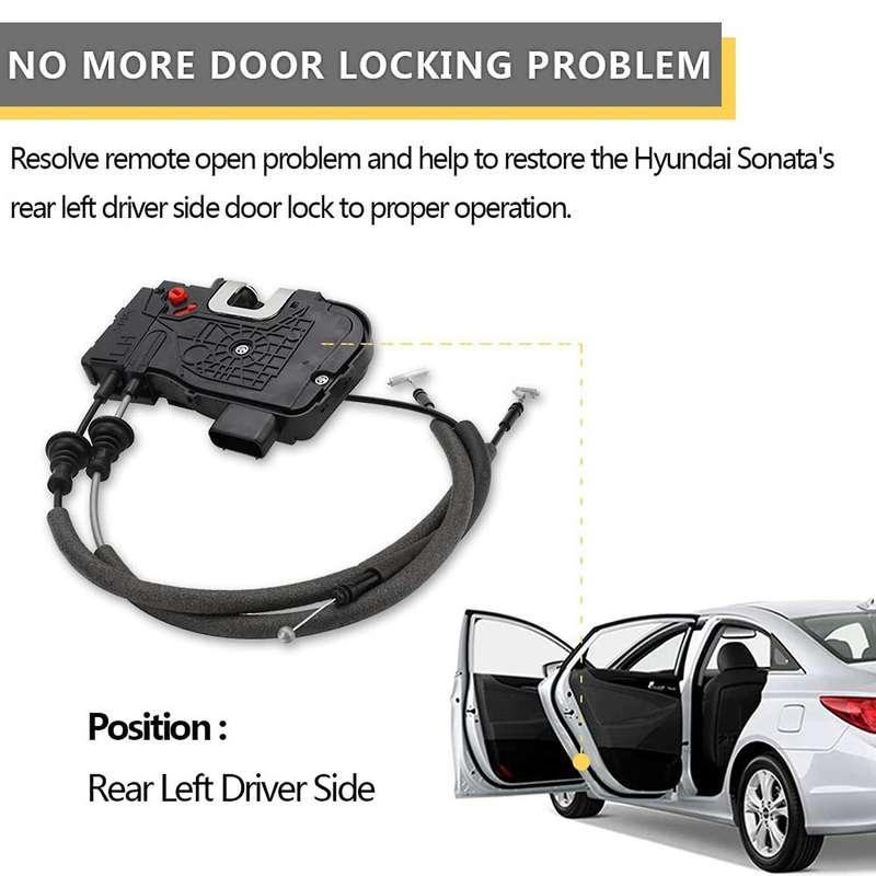 Door Lock Latch Actuator Rear Left for Hyundai Sonata 2011-2015